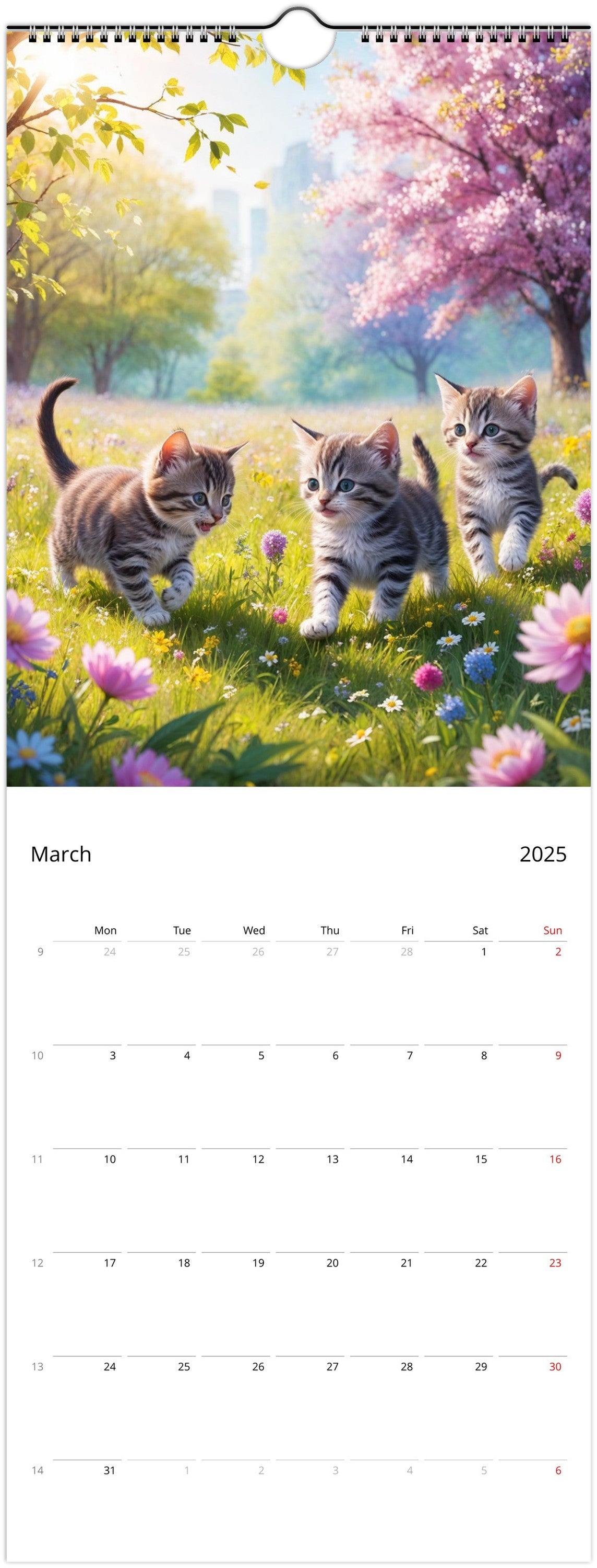 Wall calendars 2025 (EU & Rest of World)